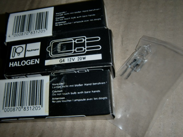 831.20 NV-Halogen-Stiftlampe QT10 20W G4 12V klar